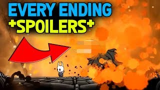 SPOILERS All Endings in Hollow Knight and How to Get Each One [upl. by Skvorak]