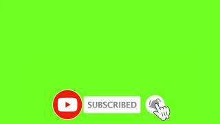 Subscribe Button Green Screen No Copyright [upl. by Nyletac826]