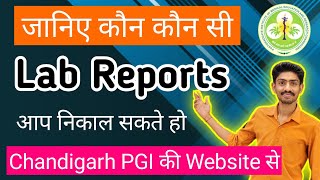 How to download Reports OnlinePGI ChandigarhOnline registration PGI Chandigarh online card making [upl. by Elawalo541]