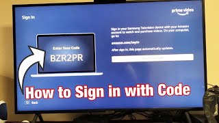 How to Sign In Amazon Prime Video Account from Smart TV Enter Your Code Where [upl. by Akli]