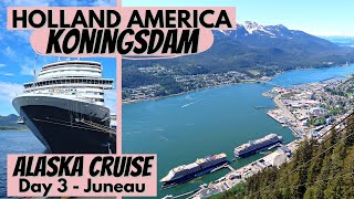 Holland America Koningsdam  Day 3  Juneau Alaska  Alaska Cruise  Whales  Goldbelt Tram [upl. by Clerissa]