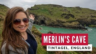 Merlins Cave amp King Arthurs Hall  Tintagel Cornwall  England Road Trip Travel Vlog 28 [upl. by Waal]