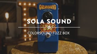 Sola Sound Colorsound Fuzz Box  Reverb Demo Video [upl. by Lennon]