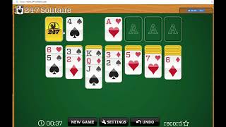 Play 247 Solitaire Card GameFree online card game [upl. by Ativla]