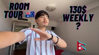 Room tour 🇦🇺vlog  weekly rent   Nepali student in Australia 🇳🇵 [upl. by Krystin334]