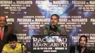 Manny Pacquiao vs Antonio Margarito Press Conference Highlights [upl. by Burnham13]