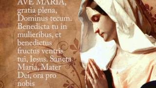 Ave Maria Hymn with Lyrics  Latin [upl. by Otrebmal]