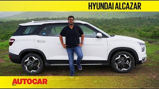 Hyundai Alcazar review  More than just a three row Creta  First Drive  Autocar India [upl. by Jacey]