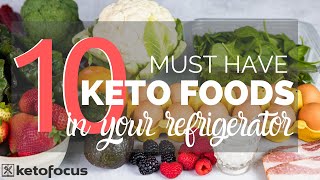 10 KETO FOODS YOU SHOULD ALWAYS HAVE IN YOUR FRIDGE  7 easy keto recipes to make with them [upl. by Itirahc640]