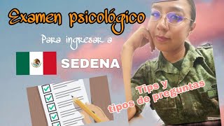 EXAMEN PSICOLOGICO MILITAR ¿qué te preguntan [upl. by Elinor768]