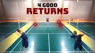 Badminton returns on the high serve [upl. by Khalid528]