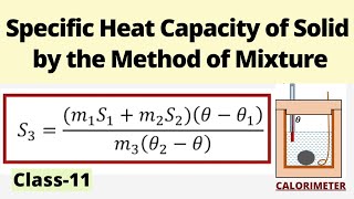 Specific heat capacity of solid by the method of mixture [upl. by Waldack]