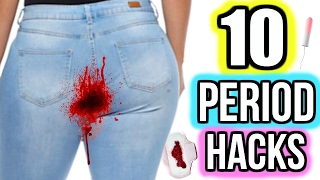 10 Period Hacks Every Girl NEEDS To Know DIYS  HACKS [upl. by Notsirb619]