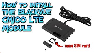 How to install the Blackvue CM100 LTE Module [upl. by Herold]