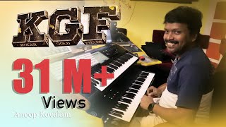 KGF Theme Music Anoop Kovalam  Live Programming KGF Yash [upl. by Devland]