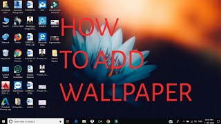 How to set wallpaper on PC windows 10  PC me wallpaper kaise lagaye  Two easy ways to set [upl. by Rehotsirk]