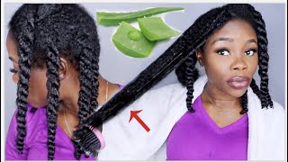 3 WAYS TO USE ALOE VERA FOR EXTREME HAIR GROWTH  MOISTURIZE DETANGLE PREPOO [upl. by Nelehyram]