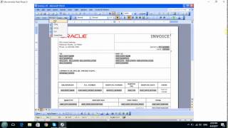 oracle BI Publisher Template Builder for word [upl. by Foushee367]