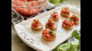 Italian Bruschetta Recipe [upl. by Pan]