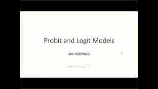 Probit and Logit Models [upl. by Otilegna495]