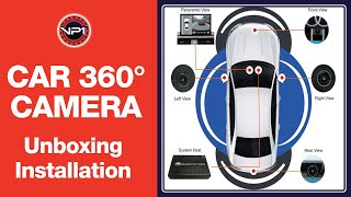 VP1 Car 360 Degree Camera Unboxing and Installation [upl. by Boarer]