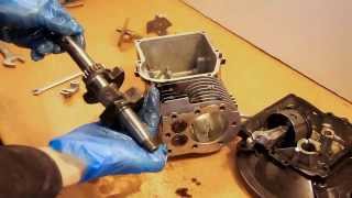 Engine Rebuild Briggs and Stratton Mower Rebuild with Narration  Part 1 [upl. by Attenaej]