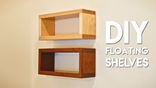 How To Build DIY Floating Shelf with Invisible Hardware [upl. by Luce632]