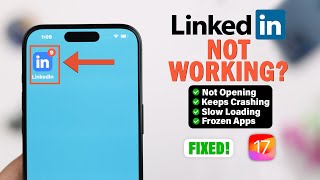 Fixed LinkedIn Keeps Crashing on iPhone [upl. by Shea]