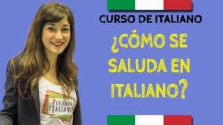 CURSO DE ITALIANO  COMO SE DICE HOLA EN ITALIANO [upl. by Irtimid214]