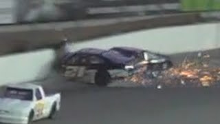 TERRIFYING CRASH at Irwindale Speedway June 2021 [upl. by Nauqyaj562]