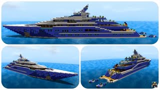 Minecraft How to Build a Yacht in Minecraft Part 1 Solandge  Minecraft Yacht Tutorial [upl. by Ainosal618]