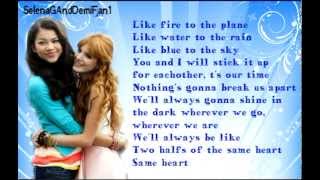 Bella Thorne amp Zendaya  Same Heart Full Song LYRICS [upl. by Minette]