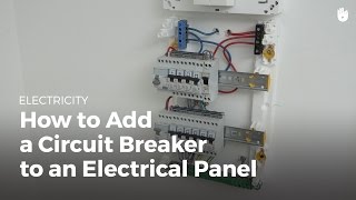 How to Add a Circuit Breaker to an Electrical Panel  Electricity [upl. by Rehpotsyrhc]