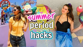 Period Life Hacks for Summer Swimming Pool Water Park 2021 [upl. by Lindsley]