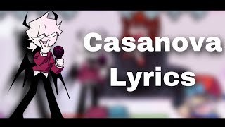 Friday night funkin’ Casanova Lyrics [upl. by Sloatman]