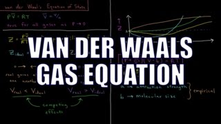 Chemical Thermodynamics 12  van der Waals Gas Equation [upl. by Haines173]