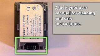 How to Replace a Sony Camcorder Battery [upl. by Aratnahs388]