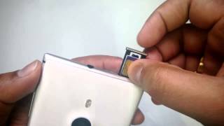 How to Insert SIM card into Nokia Lumia 925 [upl. by Mansoor]