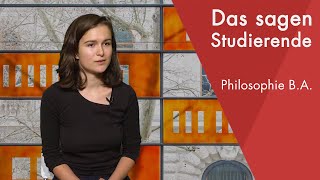 quotDas sagt die Studentinquot  Philosophie BA studieren [upl. by Fagaly]