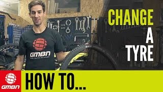 How To Change An MTB Tyre  Mountain Bike Maintenance [upl. by Base167]