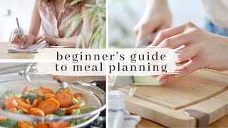 MEAL PLANNING for Beginners  6 Easy Steps [upl. by Eskil226]