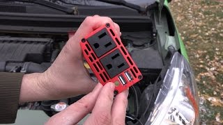 BESTEK Dual 110V AC outlets and Dual USB 31A 300w Power Inverter Unboxing and Demonstration [upl. by Gravante]