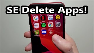 iPhone SE How to Delete Apps [upl. by Luise]