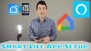 Smart Life App Setup Amazon Alexa  Smart Life App Setup Google Assistant Google Home [upl. by Vanderhoek]