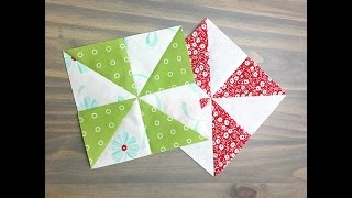 How To Sew a Pinwheel Quilt Block [upl. by Holladay]