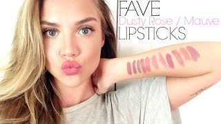 Fave MAUVE amp DUSTY ROSE Lipsticks  TRY ON [upl. by Odraode]