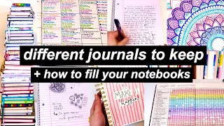 Different Journals To Keep  How To Fill Your Notebooks [upl. by Demetre41]