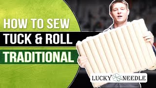 How To Sew Tuck amp Roll Upholstery  Traditional  Cotton Stuffed [upl. by Annaya]