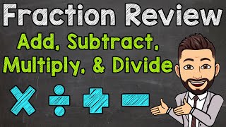 Fraction Review  How to Add Subtract Multiply and Divide Fractions [upl. by Eatnod]