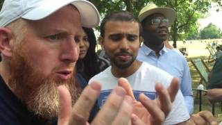 Br Hamza DESTROYS EMOTIONAL Atheist  Speakers Corner 2016  Hyde Park [upl. by Bravin]